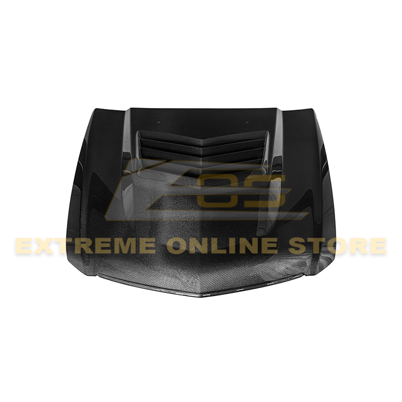 2009-15 Cadillac CTS-V Carbon Fiber Middle Vented Front Bumper Hood