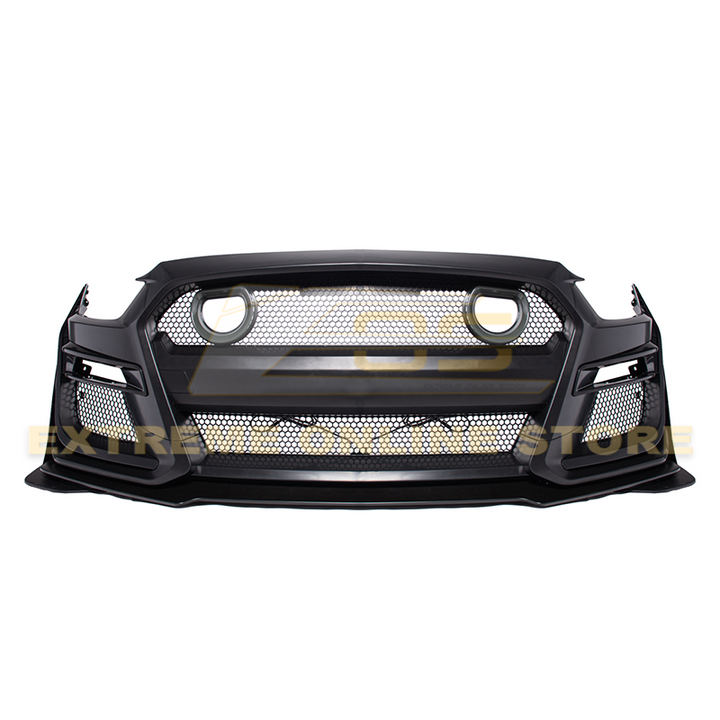 2015-17 Ford Mustang GT500 Conversion Front Bumper Kit (W/LED Grille)