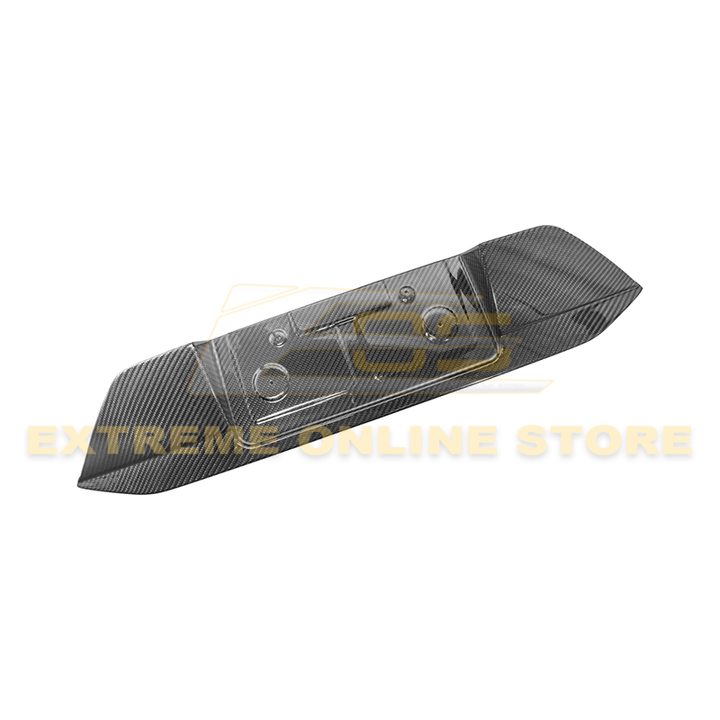 2024+ Ford Mustang DRY CARBON FIBER License Plate Backing