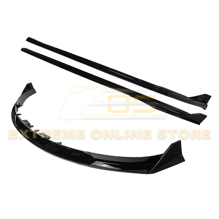 2017-23 Tesla Model 3 Track Front Lip Splitter &amp; Side Skirts