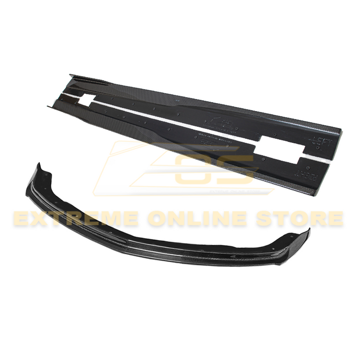 2008-09 Pontiac G8 Carbon Fiber Front Splitter &amp; Side Skirts
