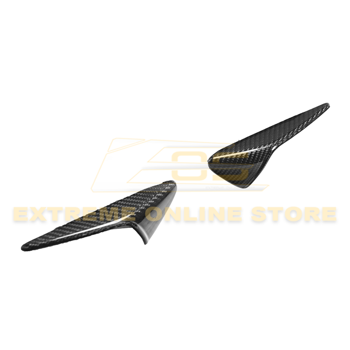 2020-23 Tesla Model 3 &amp; 20-24 Y Carbon Fiber Exterior Door Camera Covers