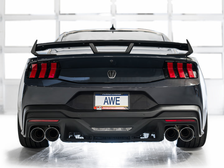 AWE SwitchPath™ Exhaust for S650 Ford Mustang Dark Horse - Quad Chrome Silver Tips