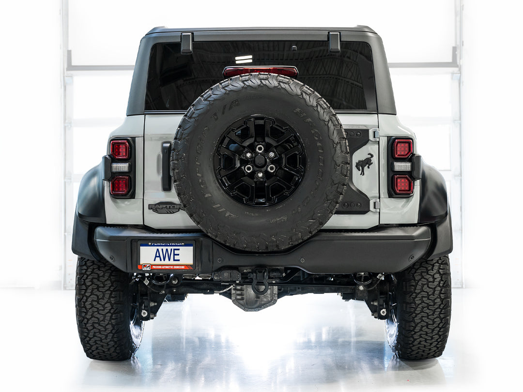 AWE SwitchPath Exhaust for Ford Bronco Raptor - Dual BashGuards