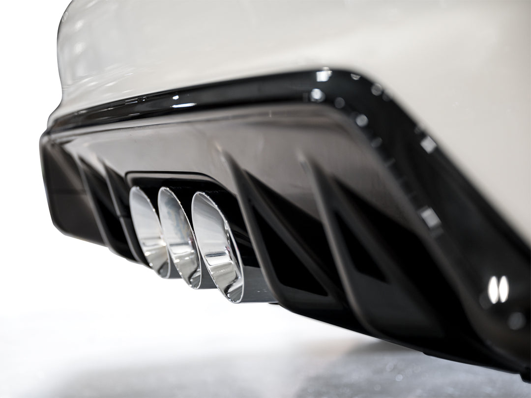 AWE Touring Edition Exhaust for FL5 Civic Type R - Triple Chrome Silver Tips