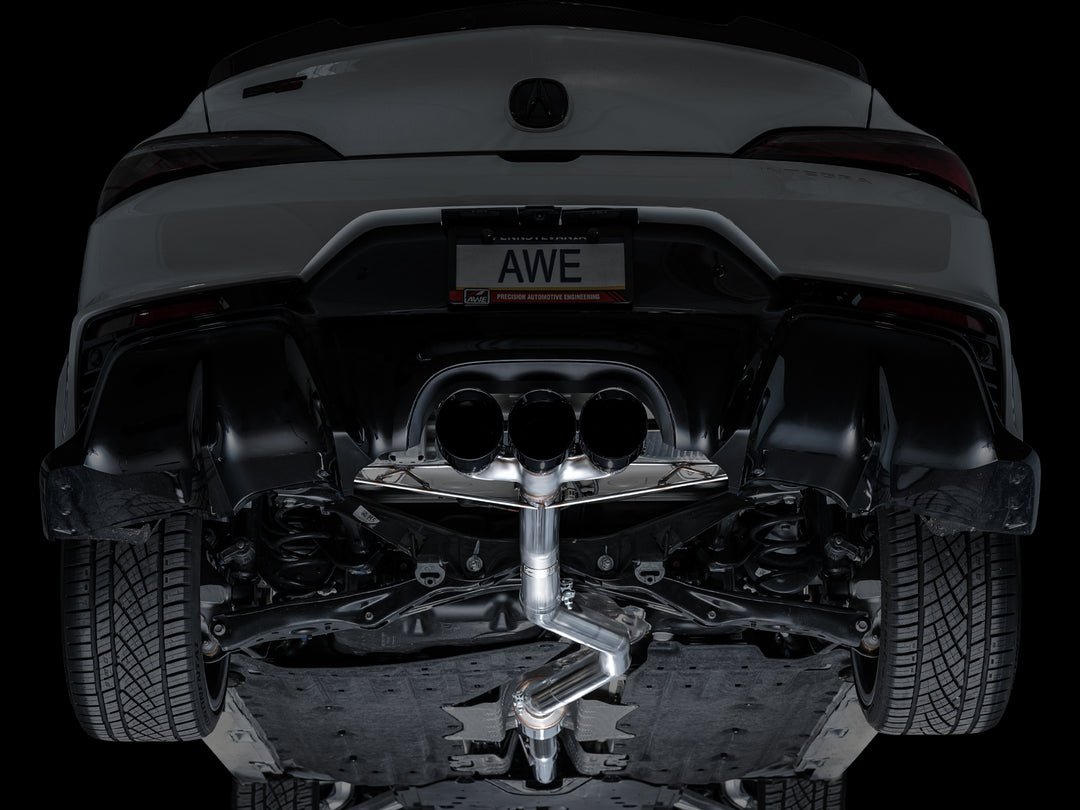 AWE Track Edition Exhaust for DE5 Integra Type-S - Triple Diamond Black Tips