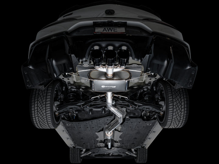 AWE Touring Edition Exhaust for DE5 Integra Type-S - Triple Diamond Black Tips