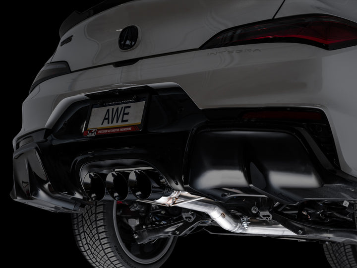 AWE Track Edition Exhaust for DE5 Integra Type-S - Triple Diamond Black Tips