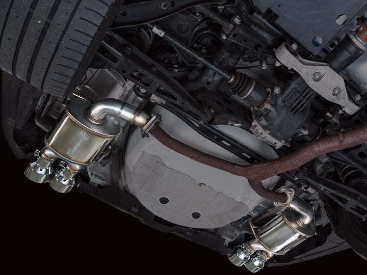 AWE Touring Edition Axleback Exhaust for VB Subaru WRX - Chrome Silver Tips