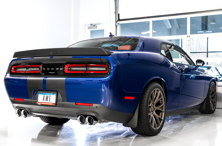 AWE Touring Edition Exhaust for 17+ Challenger 5.7 - Chrome Silver Quad Tips