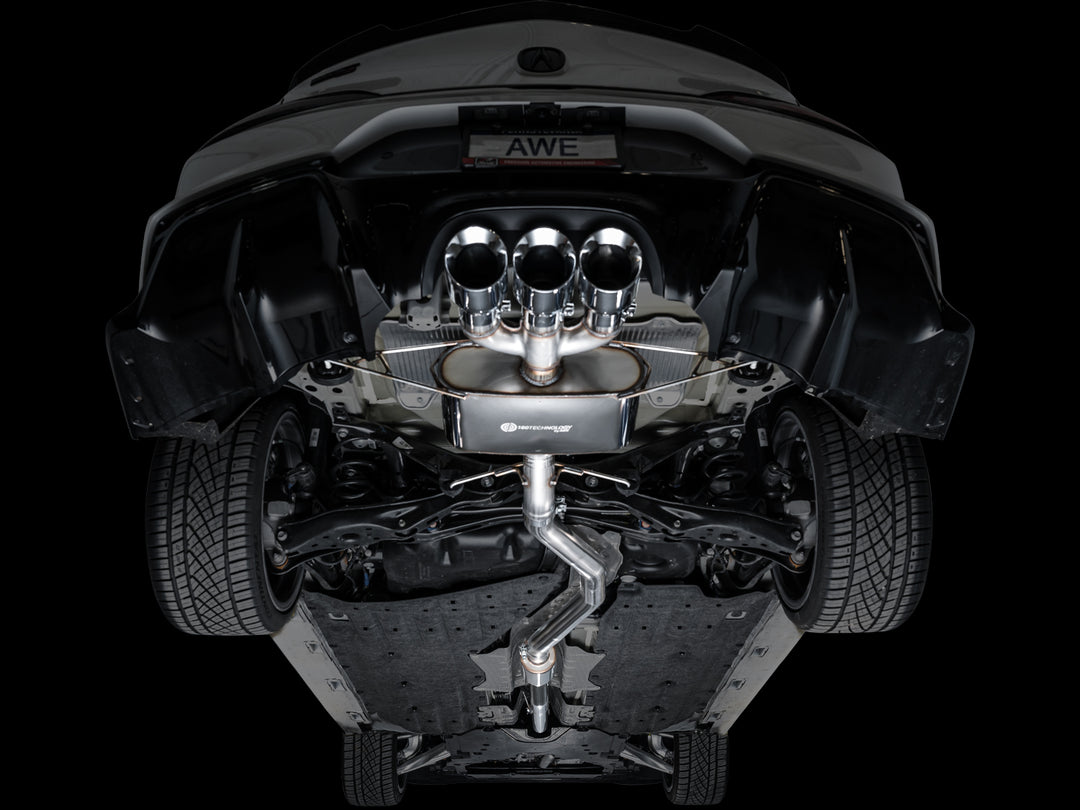 AWE Touring Edition Exhaust for DE5 Integra Type-S - Triple Chrome Silver Tips
