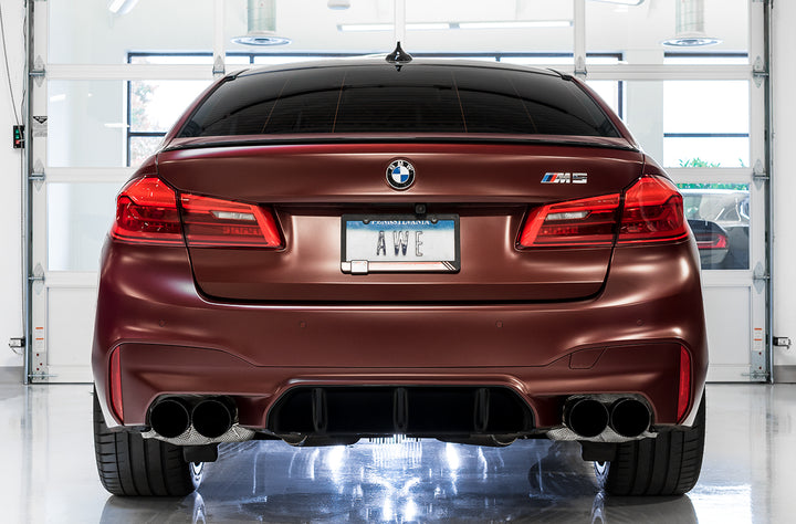 AWE SwitchPath™ Axleback Exhaust for BMW F90 M5 - Diamond Black Tips