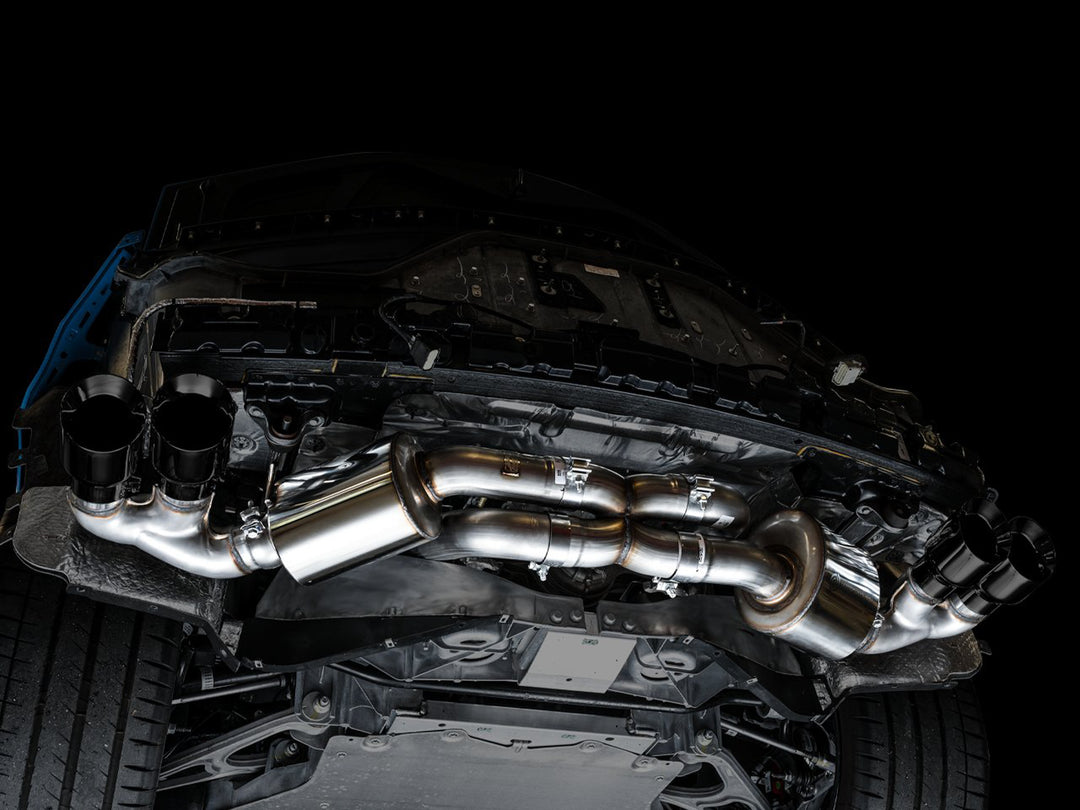 AWE Touring Edition Exhaust for C8 Corvette -- Diamond Black Tips