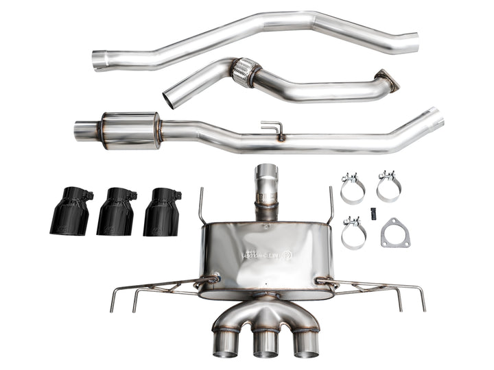 AWE Touring Edition Exhaust for FL5 Civic Type R - Triple Diamond Black Tips