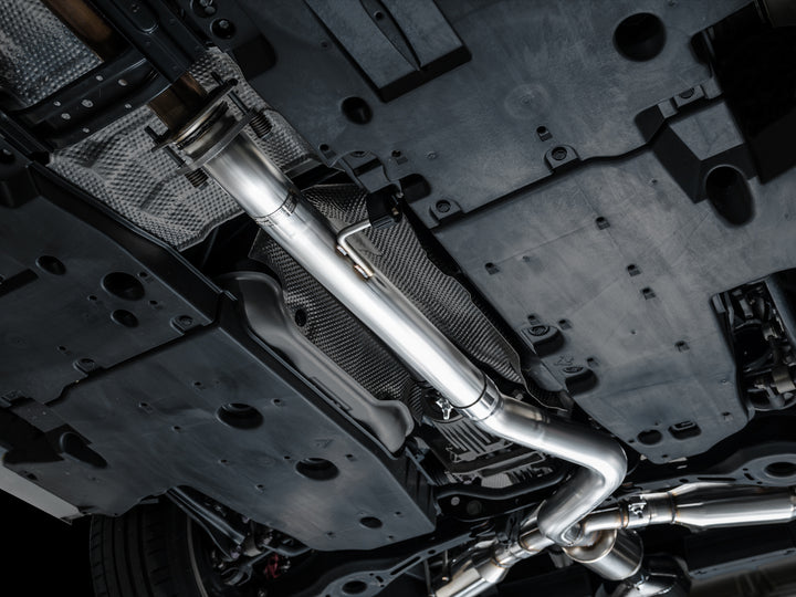 AWE Track Edition Exhaust for GR Corolla - Diamond Black Tips