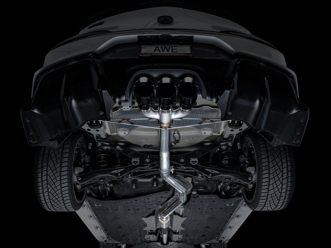 AWE Track Edition Exhaust for DE5 Integra Type-S - Triple Diamond Black Tips
