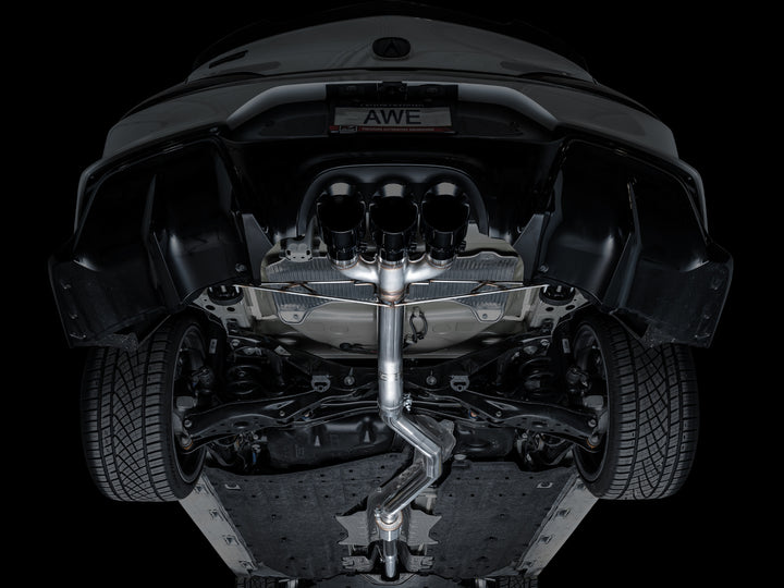 AWE Track Edition Exhaust for DE5 Integra Type-S - Triple Diamond Black Tips