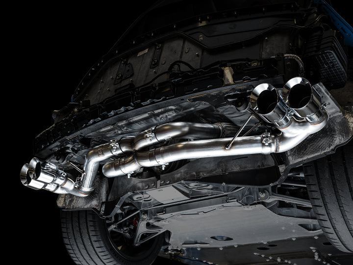 AWE Track Edition Exhaust for C8 Corvette -- Chrome Silver Tips