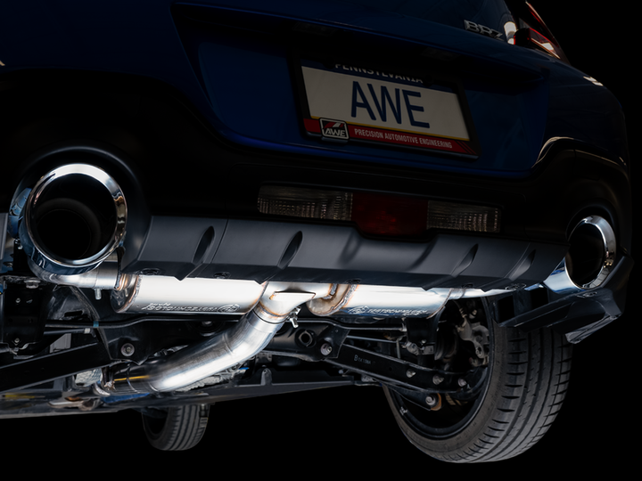 AWE Touring Edition Exhaust for Subaru BRZ / Toyota GR86 / Toyota 86 / Scion FR-S - Chrome Silver Tips