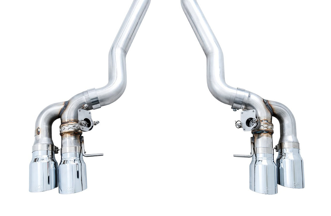 AWE SwitchPath™ Axleback Exhaust for BMW F90 M5 - Chrome Silver Tips