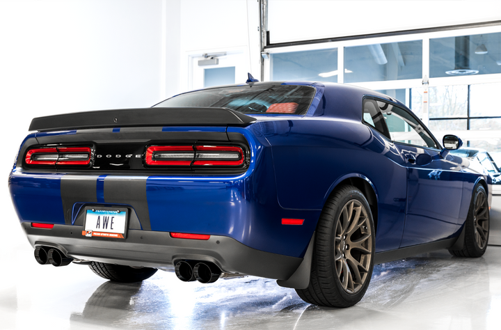 AWE Touring Edition Exhaust for 17+ Challenger 5.7 - Diamond Black Quad Tips