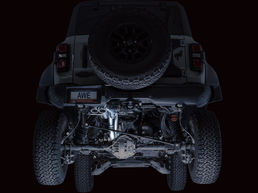 AWE SwitchPath Exhaust for Ford Bronco Raptor - Dual BashGuards