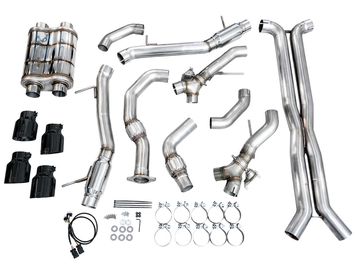 AWE SwitchPath™ Exhaust for Cadillac CT4-V Blackwing - Diamond Black Tips