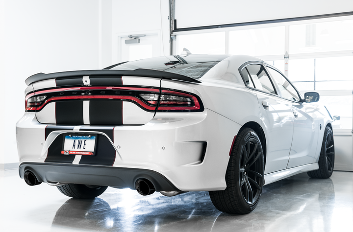 AWE Touring Edition Exhaust for 15+ Charger 6.4 / 6.2 SC - Diamond Black Tips