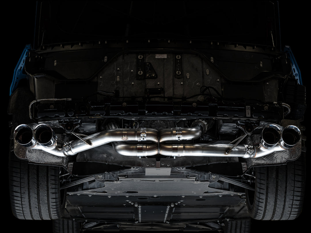 AWE Track Edition Exhaust for C8 Corvette -- Chrome Silver Tips