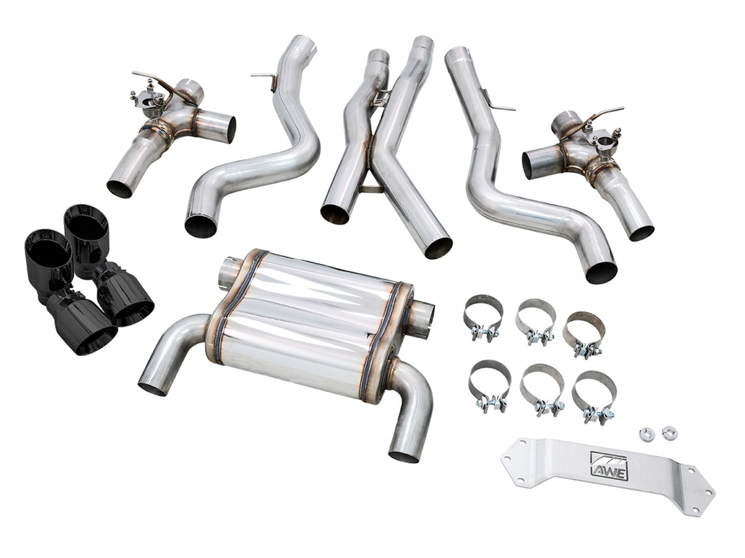 AWE SwitchPath™ Catback Exhaust for BMW F8X M3/M4 - Diamond Black