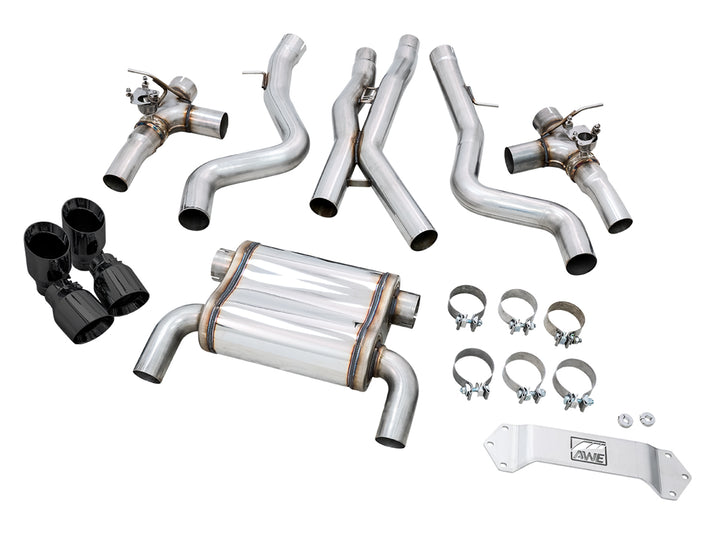 AWE SwitchPath™ Catback Exhaust for BMW F8X M3/M4 - Diamond Black
