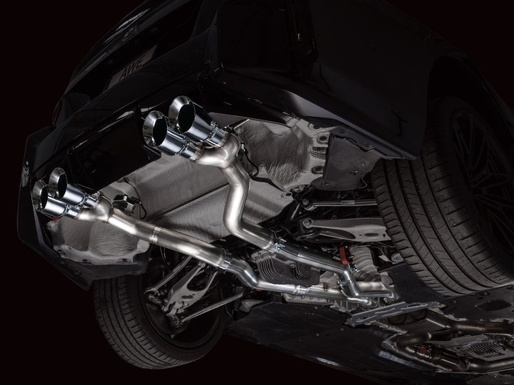 AWE Track Edition Exhaust for BMW G87 M2 - Chrome Silver Tips