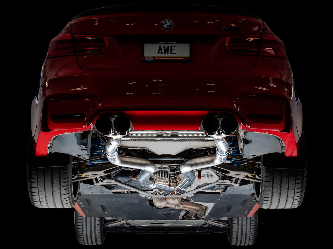 AWE Track Edition Catback Exhaust for BMW F8X M3/M4 - Diamond Black