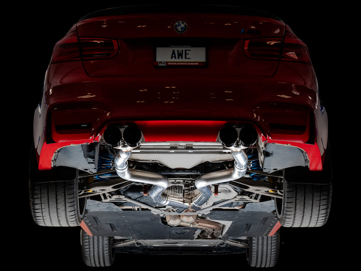 AWE Track Edition Catback Exhaust for BMW F8X M3/M4 - Diamond Black