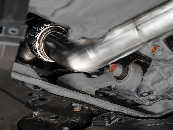 AWE Track Edition Exhaust for FL5 Civic Type R - Triple Chrome Silver Tips