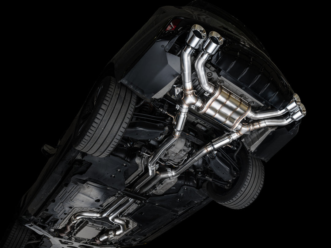 AWE SwitchPath™ Exhaust for Cadillac CT4-V Blackwing - Chrome Silver Tips