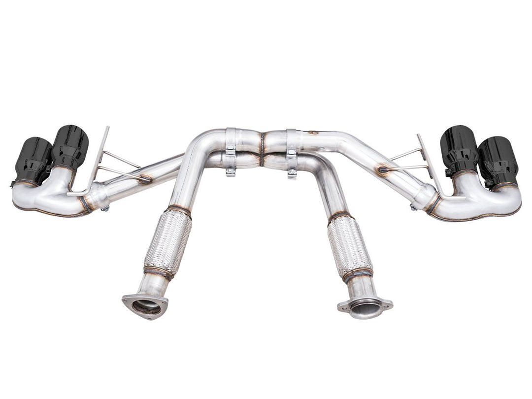 AWE Track Edition Exhaust for C8 Corvette -- Diamond Black Tips