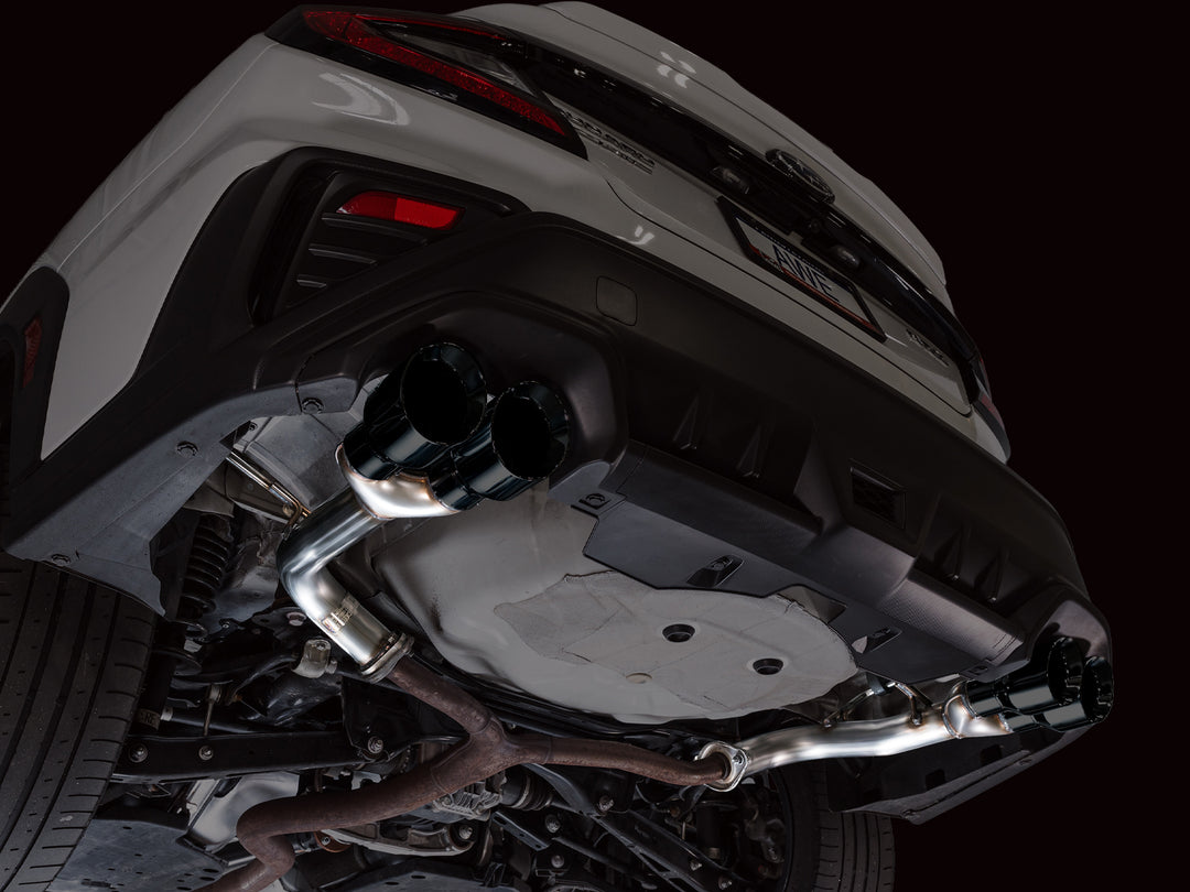 AWE Track Edition Axleback Exhaust for VB Subaru WRX - Diamond Black Tips