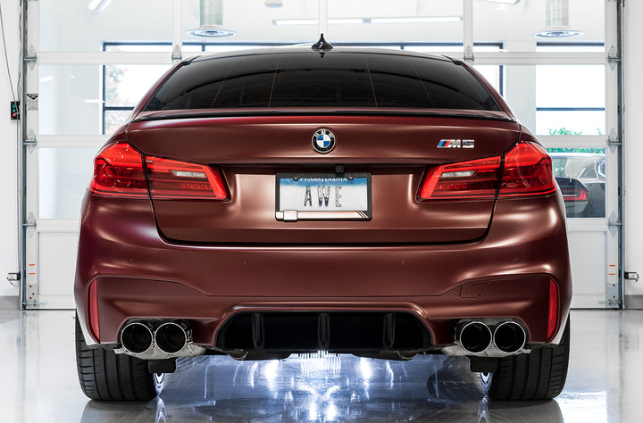 AWE SwitchPath™ Catback Exhaust for BMW F90 M5 - Chrome Silver Tips