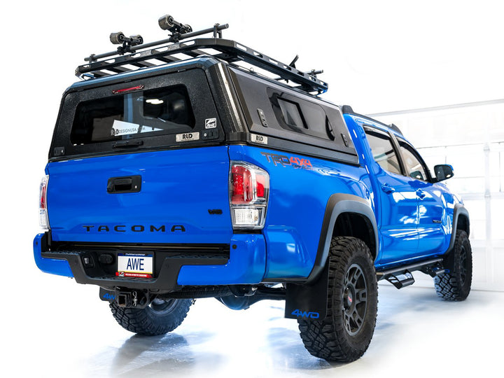 AWE 0FG Exhaust with BashGuard for 3rd Gen Tacoma - No Tips