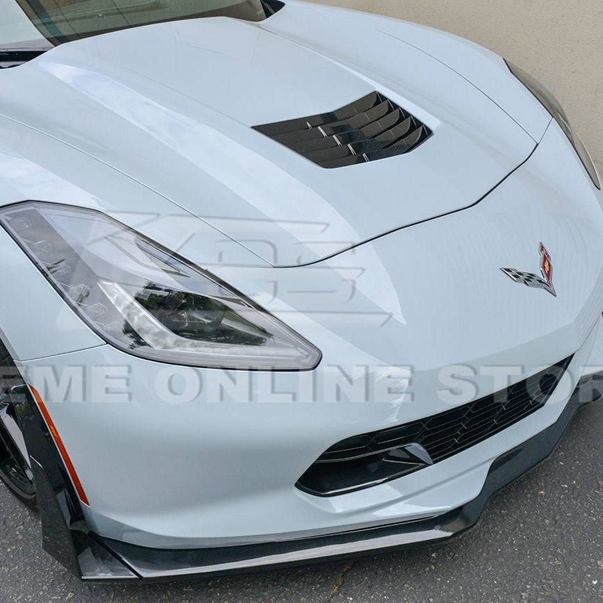 Corvette C7 Stage 3 Style Front Splitter Lip With Side Winglets
