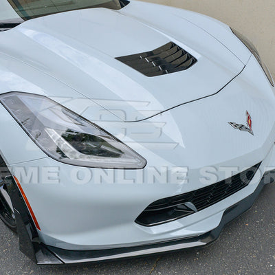 Corvette C7 Stage 3 Style Front Splitter Lip With Side Winglets