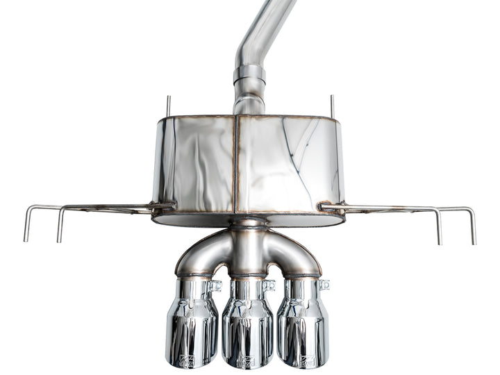 AWE Touring Edition Exhaust for FL5 Civic Type R - Triple Chrome Silver Tips