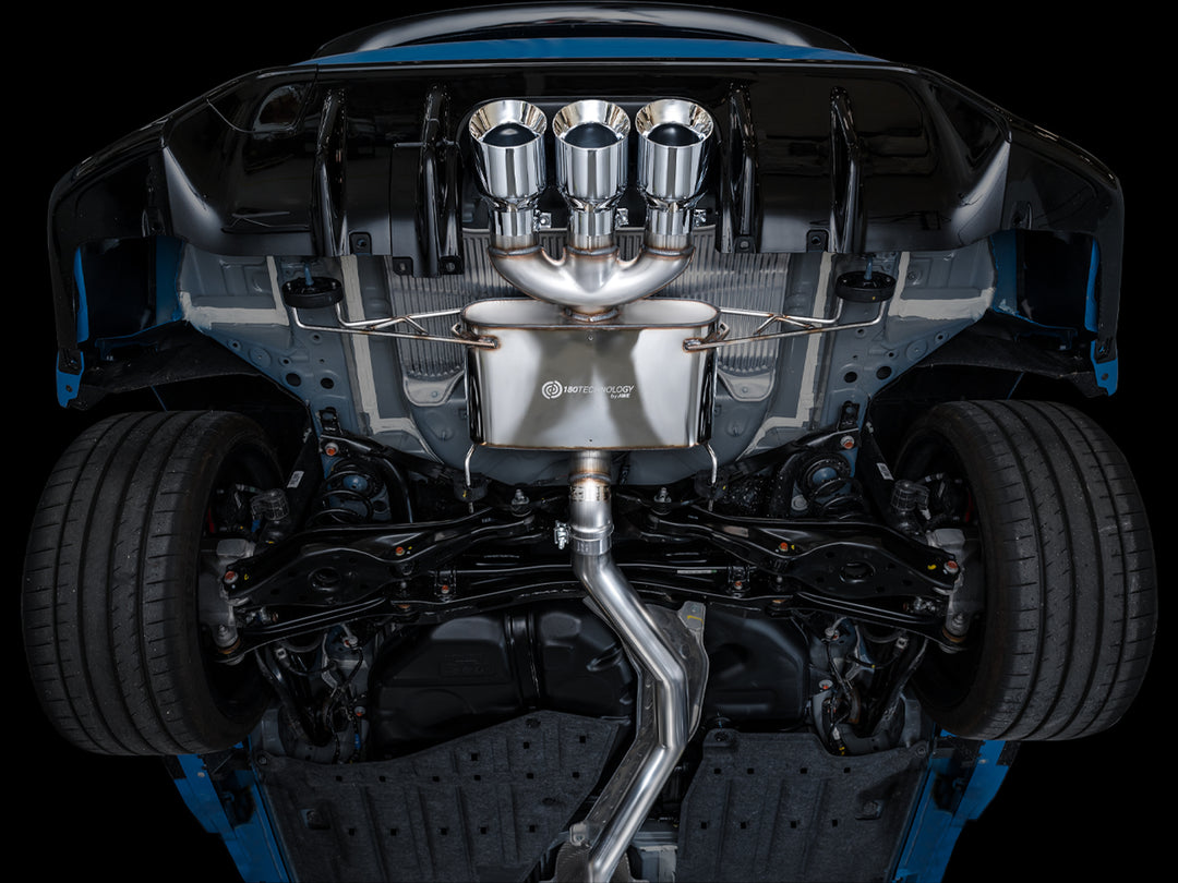 AWE Touring Edition Exhaust for FL5 Civic Type R - Triple Chrome Silver Tips