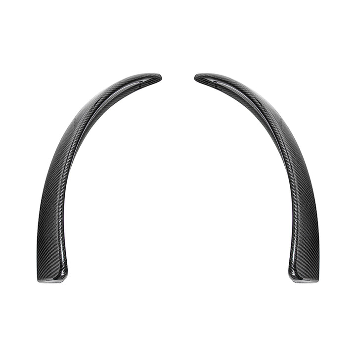 2005-13 Corvette C6 Z06 ZR1 Extended DRY CARBON FIBER Front Splash Guard Mud Flaps