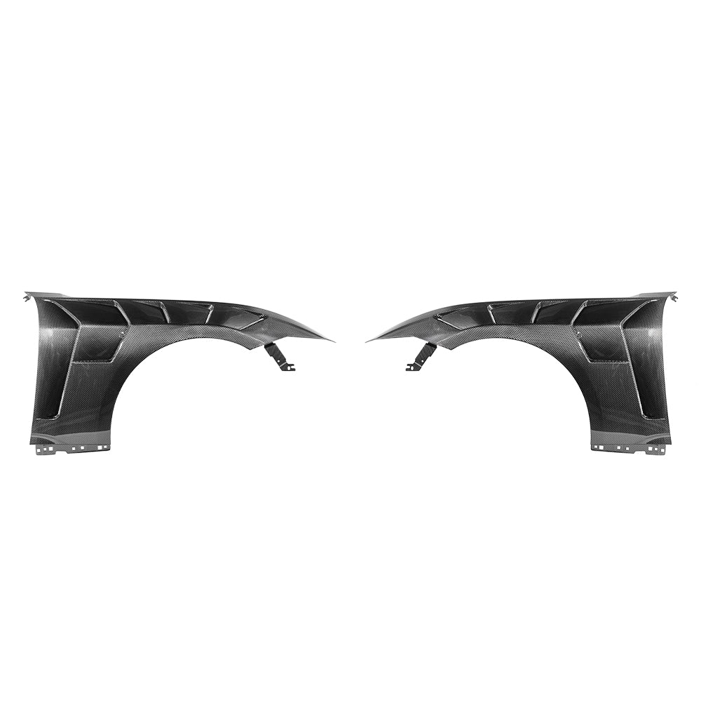 2024-Up Ford Mustang S650 GTD Style Carbon Fiber Front Side Vented Fenders