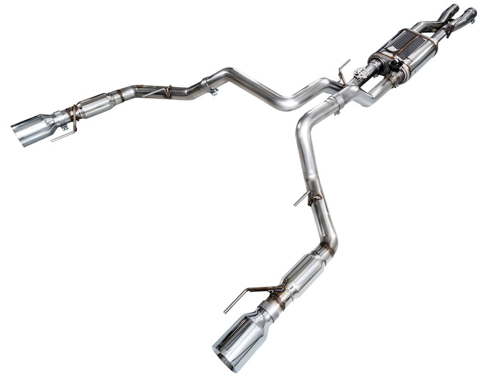 AWE SwitchPath™ Exhaust for Gen 3 Raptor - Chrome Silver Tips