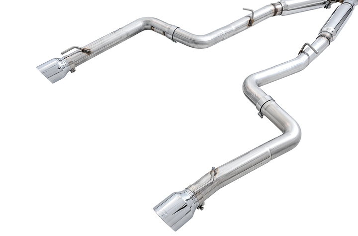 AWE Track Edition Exhaust for 15+ Charger 6.4 / 6.2 SC - Chrome Silver Tips