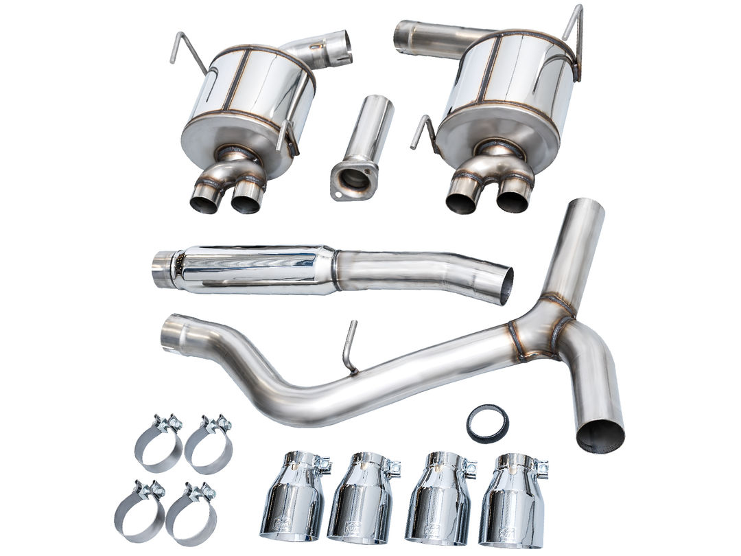 AWE Touring Edition Exhaust for VB Subaru WRX - Chrome Silver Tips