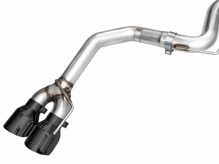 AWE Track Edition Exhaust for S650 Ford Mustang GT Fastback - Quad Diamond Black Tips